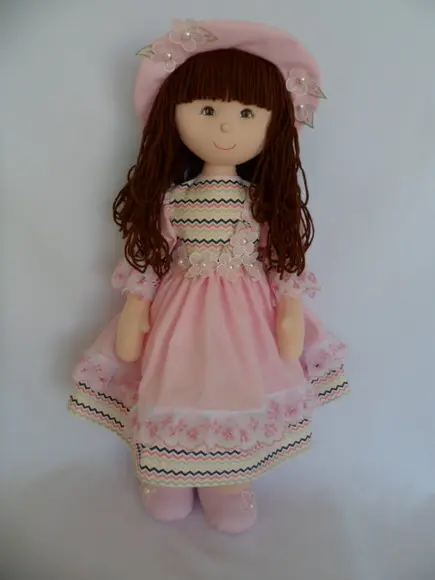 Boneca de pano grande 60 cm