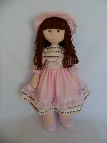 Boneca de pano grande 60 cm