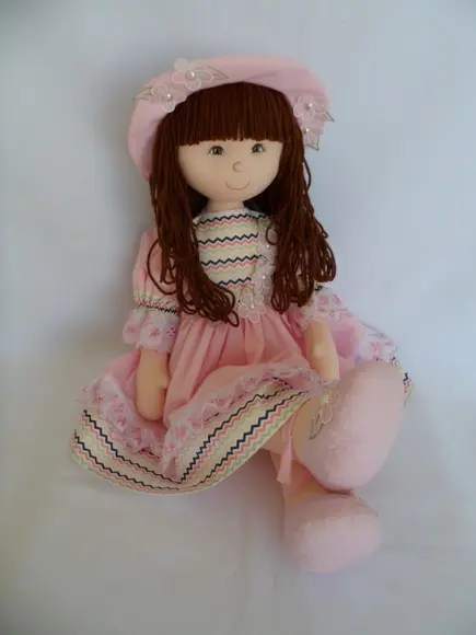 Boneca de pano grande 60 cm