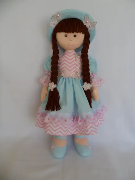 Boneca de pano grande 60 cm
