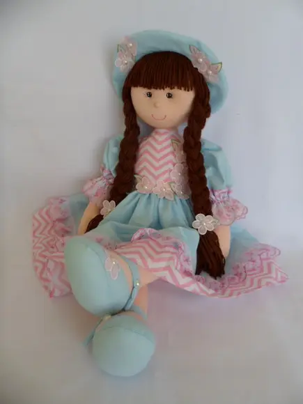 Boneca de pano grande 60 cm