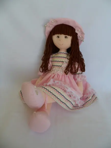 Boneca de pano grande 60 cm