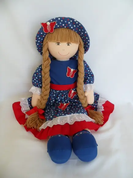 Boneca de pano grande 75 cm
