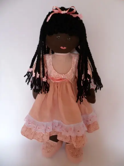 Boneca de Pano Grande Negra