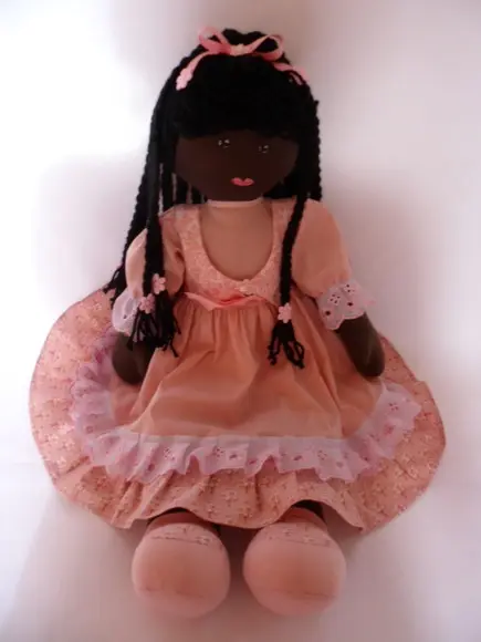 Boneca de Pano Grande Negra