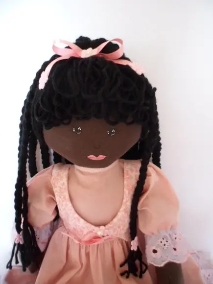 Boneca de Pano Grande Negra