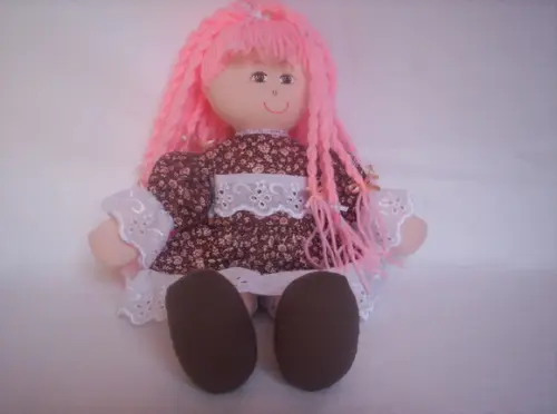 Boneca de Pano Menina 35 cm