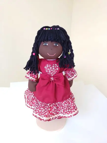 Boneca de Pano menina negra