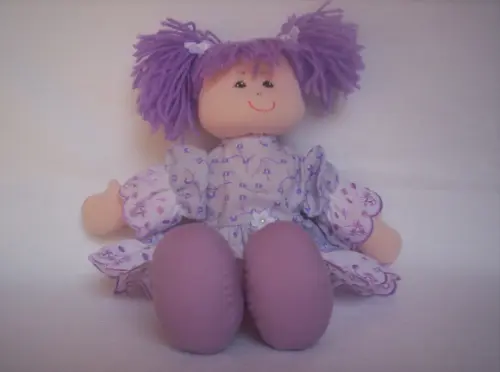 Boneca de Pano Menina 35 cm