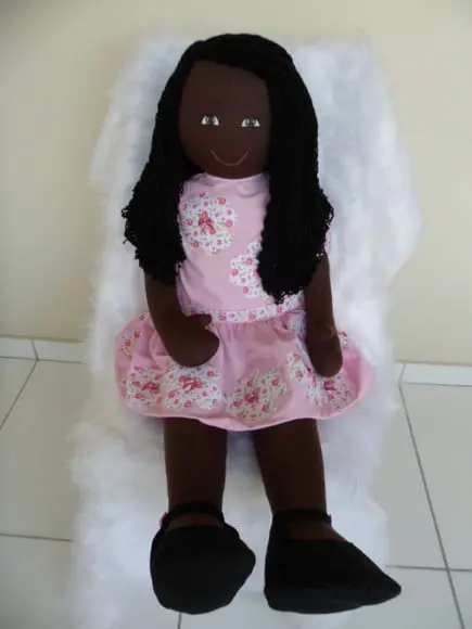 Boneca de Pano Negra 1 Metro