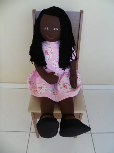 Boneca de Pano Negra 1 Metro