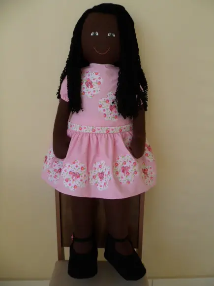 Boneca de Pano Negra 1 Metro