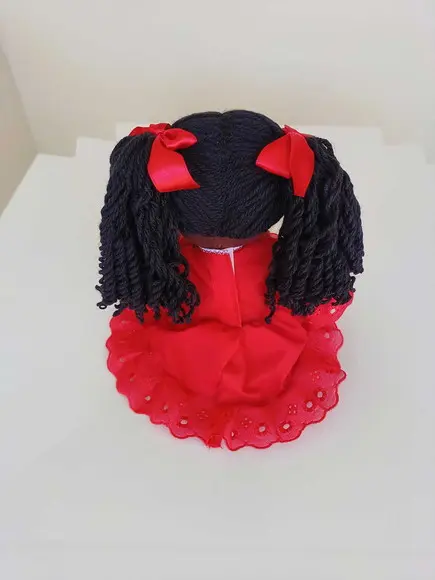 Boneca de Pano Negra 35 cm