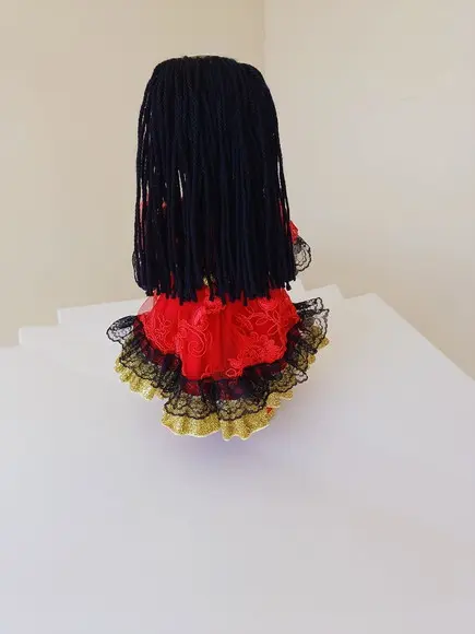Boneca de Pano Negra Articulada Eventos e Decoraçao