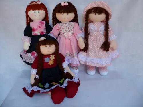 Boneca de Pano para Brincar 55 cm