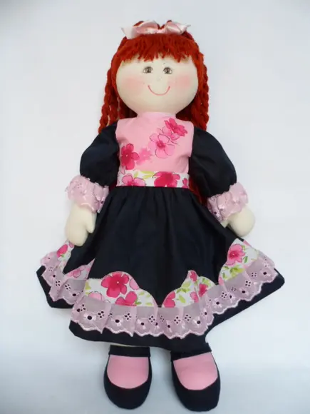 Boneca de Pano para Brincar 55 cm