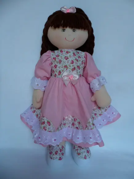 Boneca de Pano para Brincar 55 cm