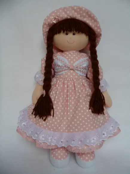 Boneca de Pano para Brincar 55 cm