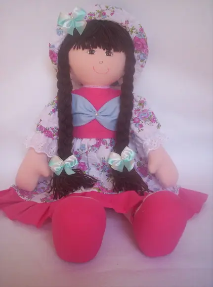 Boneca de Pano Personalizada 55 cm
