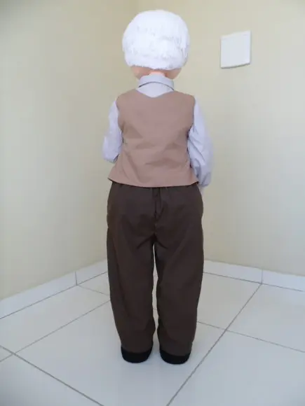 Boneco de Pano 1m e 20cm para Decorar Articulado para de Pé