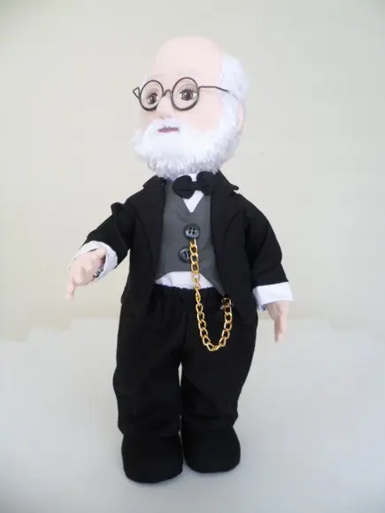 Boneco De Pano Decorativo Inspirado Em Sigmund Freud