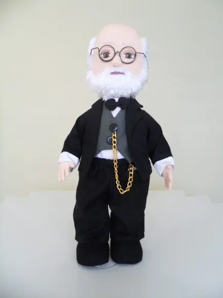 Boneco De Pano Decorativo Inspirado Em Sigmund Freud