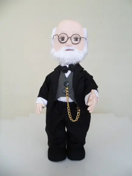 Boneco De Pano Decorativo Inspirado Em Sigmund Freud