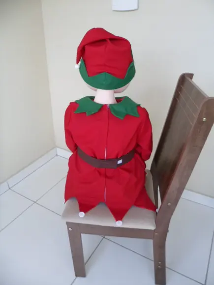 Boneco de Pano Grande Articulado para Natal 1 m e 40 cm