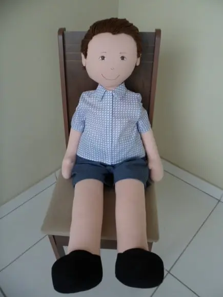 Boneco de Pano Menino de 1 Metro