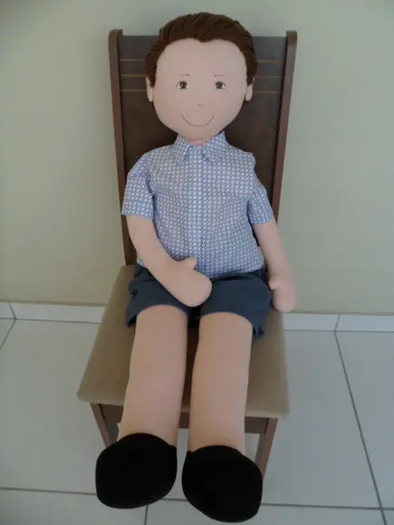 Boneco de Pano Menino de 1 Metro
