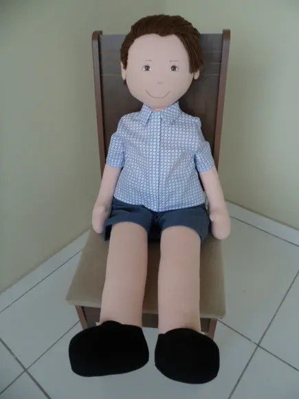 Boneco de Pano Menino de 1 Metro