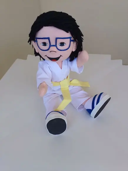 Boneco de Pano Personalizado Articulado para de Pé 40 cm