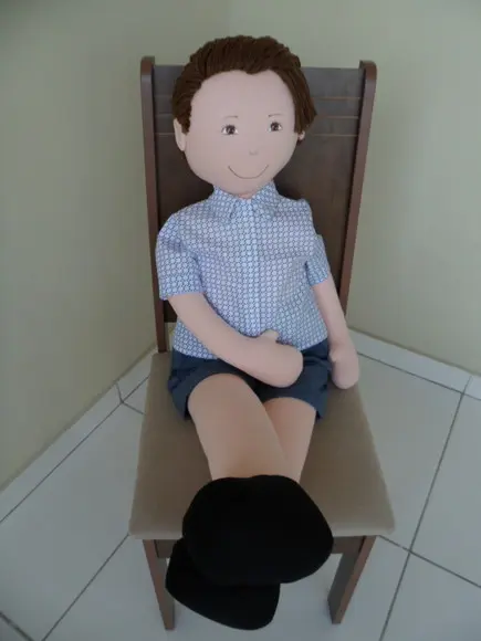 Boneco de Pano Menino de 1 Metro