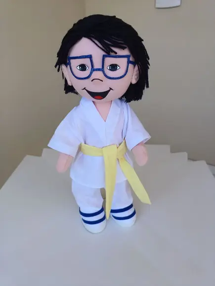 Boneco de Pano Personalizado Articulado para de Pé 40 cm