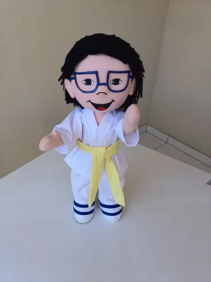 Boneco de Pano Personalizado Articulado para de Pé 40 cm