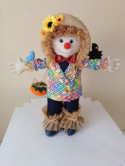 Espantalho Boneco de Pano 60 cm para de Pé