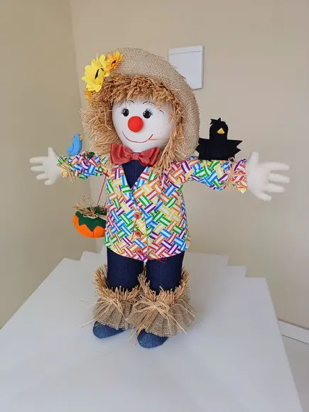 Espantalho Boneco de Pano 60 cm para de Pé