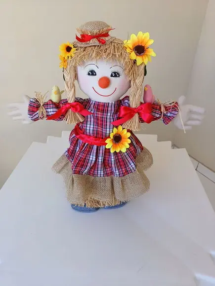 Espantalho Casal Bonecos de Pano