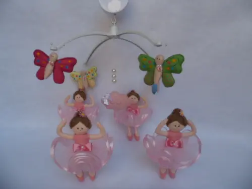 Móbile de berço Musical giratório bailarinas