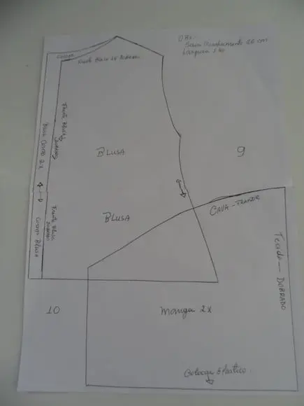 Molde em pdf Boneca de Pano 1 Metro