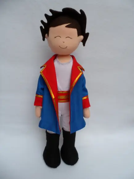 príncipe personalizado boneco de pano