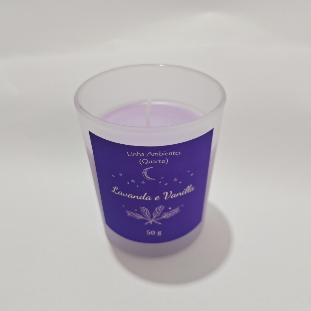 Vela Aromática Artesanal de Cera de Coco Lavanda e Baunilha Lil?