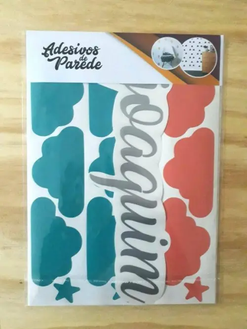 Adesivos de parede nuvem estrela personalizado recortes decorativ