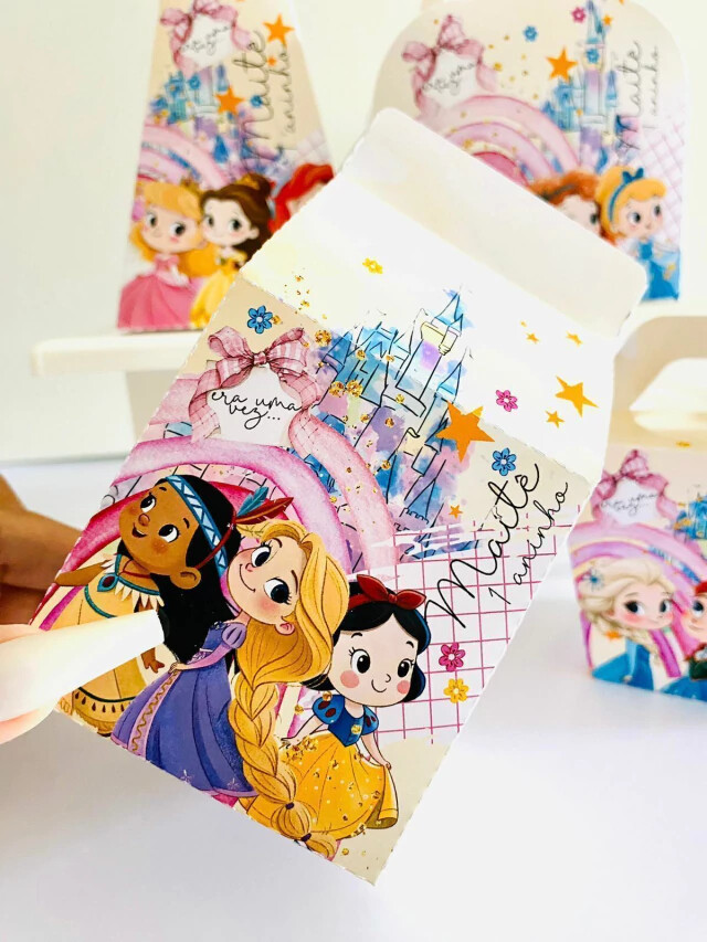 Kit Festa Princesas Personalizados Lembrancinhas 40pç