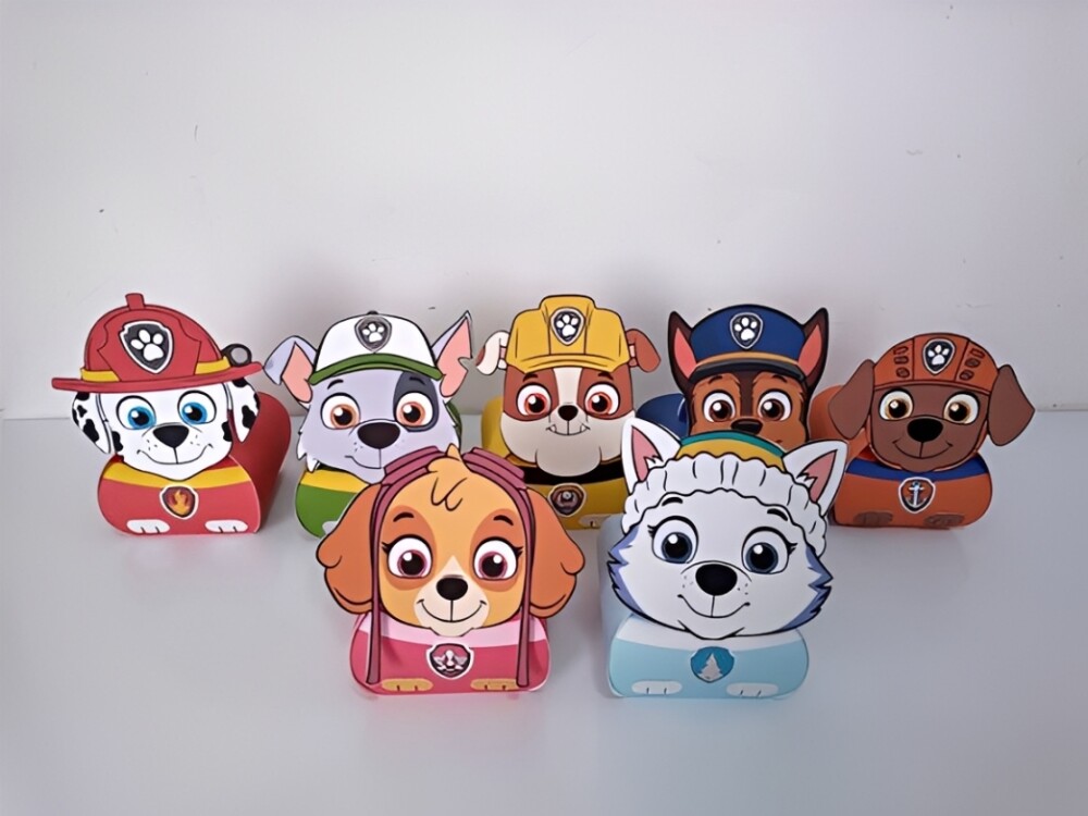 Caixinha Personalizada Porta bombons Patrulha Canina 30 pçs