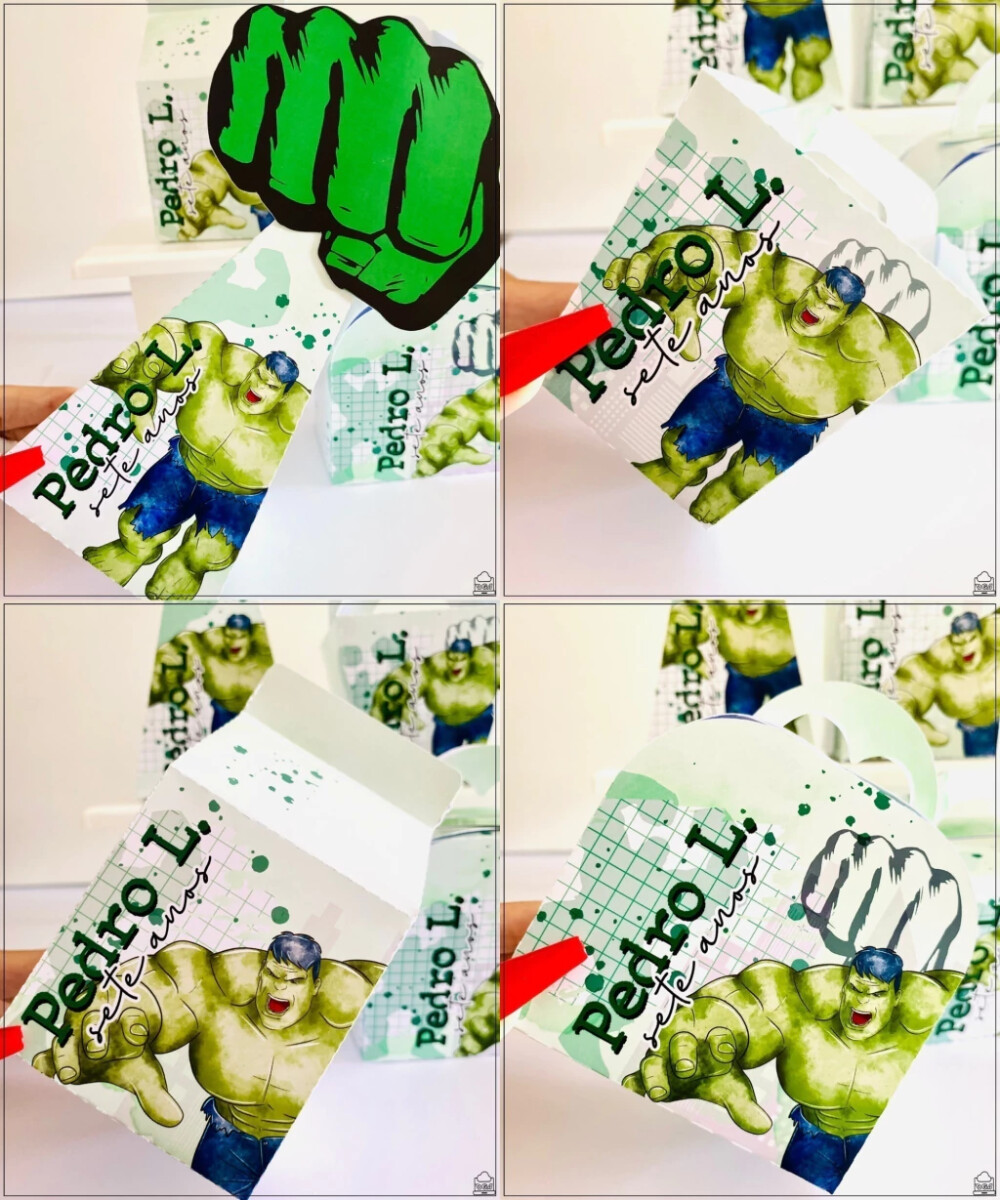Kit Festa Hulk Personalizados Lembrancinhas 40pçs