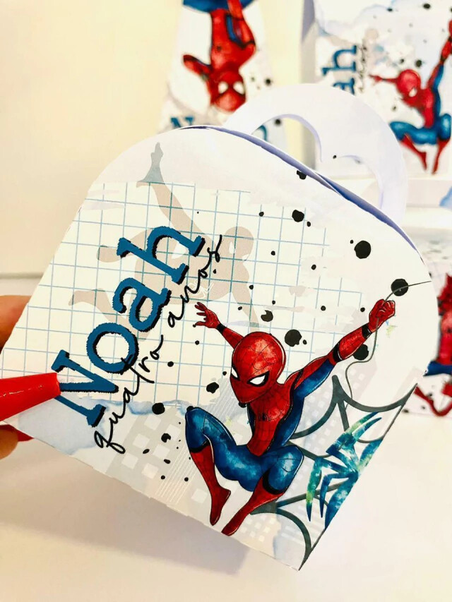 Kit Festa Homem Aranha Personalizados Lembrancinhas 40pçs