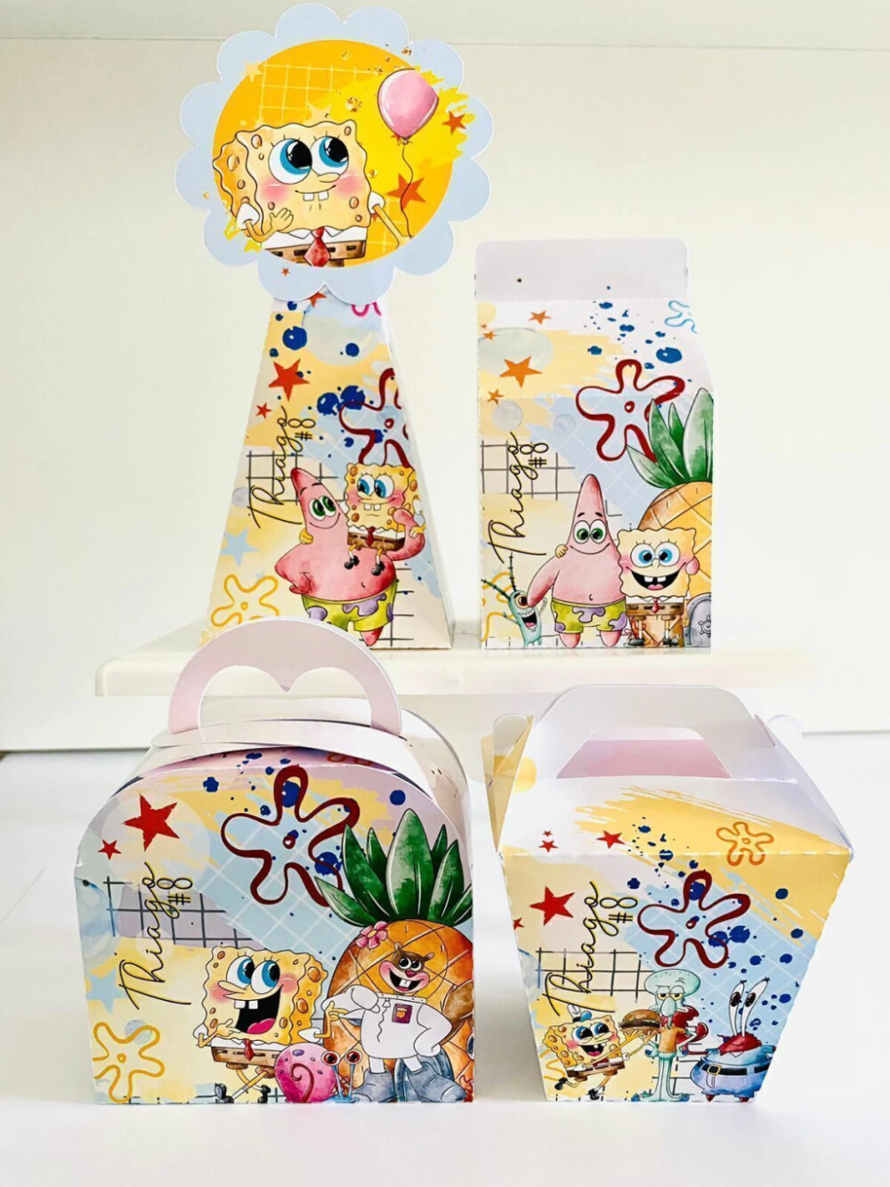 Kit Festa Bob Esponja Personalizados Lembrancinhas 40pçs