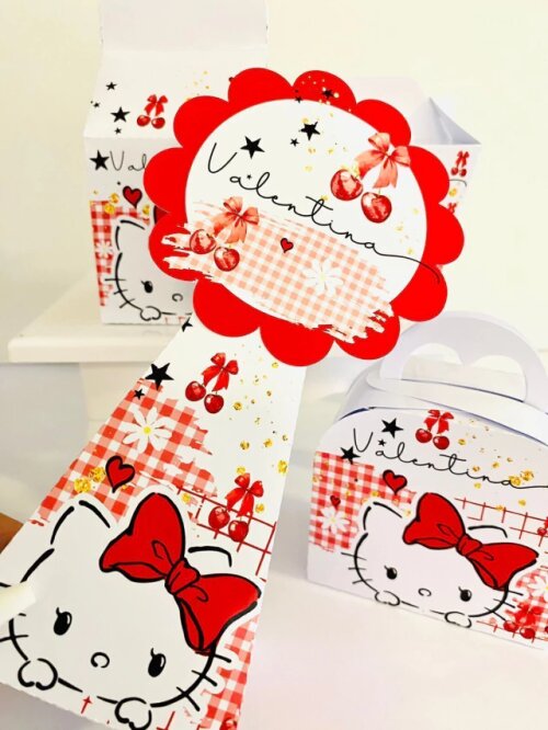 Kit Festa Hello Kitty Personalizados Lembrancinhas 40pçs