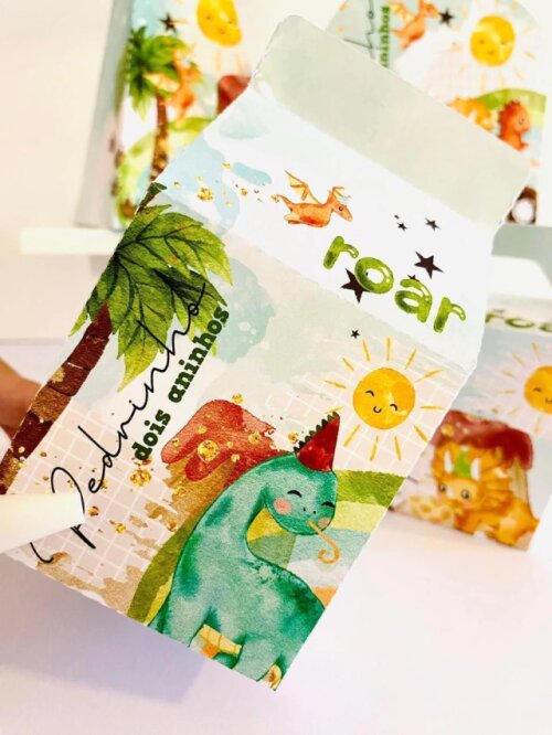 Kit Festa Dinossauros Personalizados Lembrancinhas 40pçs